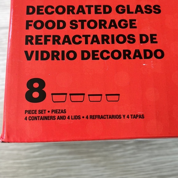 NEW!  HELLO KITTY Pyrex 8-Piece Decorated Food Storage - Picture 4 of 6